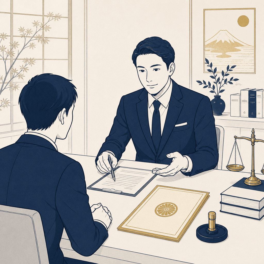 士業・専門サービスの事業者イメージイラスト